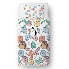 Squishmallows Chill Design Single Duvet Cover Set | Reversible 2 Sided Bedding Including Matching Pillow Case
