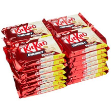 KitKat Chunky White Chocolate Bar Multipack 40g 4 Pack (Pack of 32)