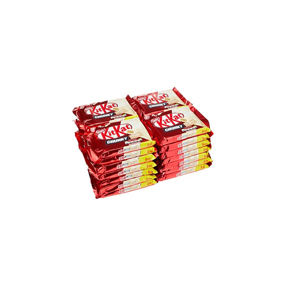 KitKat Chunky White Chocolate Bar Multipack 40g 4 Pack (Pack of 32)