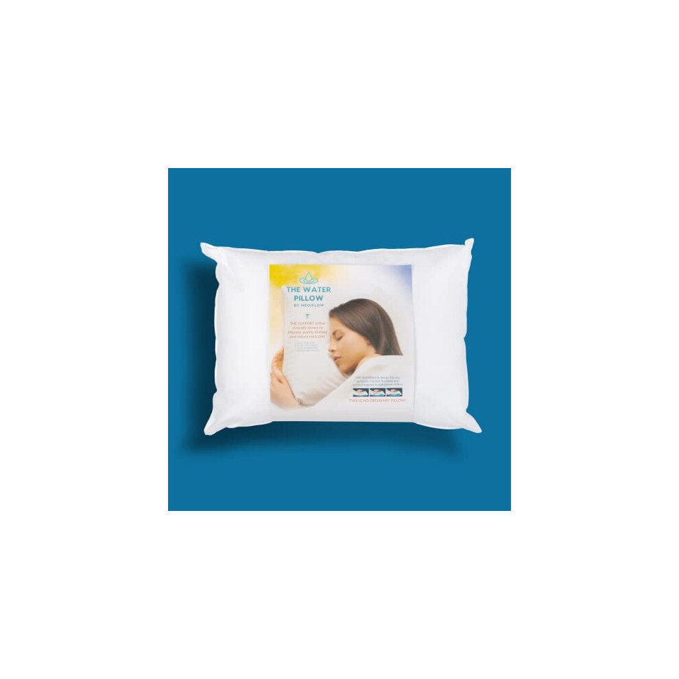 Mediflow The Water Pillow ? Scientifically Proven to Reduce Neck Pain and Improve Sleep Quality Customise to Suit You by Adjusting the Water Level ?