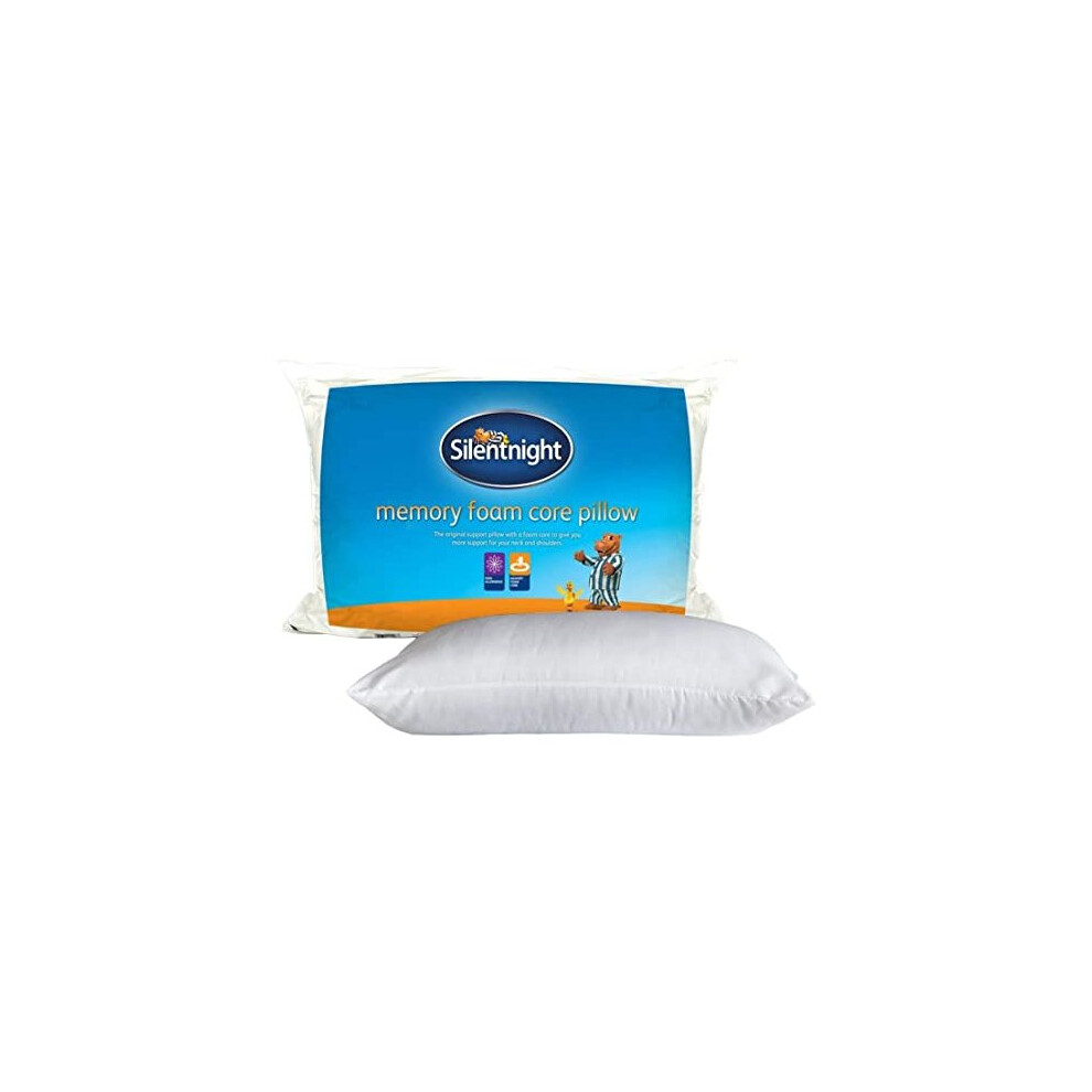 Silentnight Essential Memory Foam Core Pillow, Packaging May Vary 45Cm