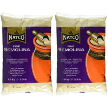Natco Foods Semolina Fine, 1.5kg (Pack of 2)