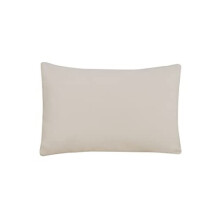 Sleepdown 100% Bamboo Cotton Housewife Pillowcases 2 Pack - Luxury Pillow Covers Super Soft Hotel Quality Breathable Plain Fabric - Natural - 48cm x
