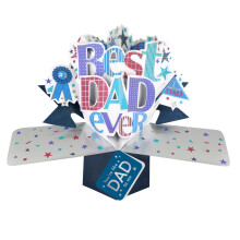 Like A Dad To Me Best Dad Ever Pop Up Card Father's Day, Birthday, Any Occasion