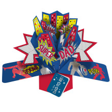 To The Dad-To-Be! Super Dad Pop Up Card Father's Day, Birthday, Any Occasion