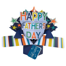 To The One I Love Happy Father's Day Pop Up Card 3D Greeting Cards