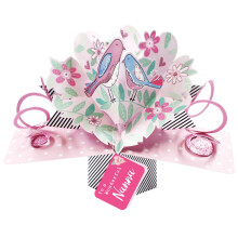 Wonderful Nanna Pretty Birds Pop Up Card Mother's Day, Birthday, Any Occasion