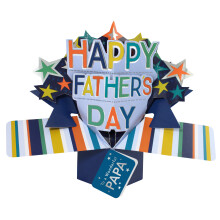 To A Wonderful Papa Happy Father's Day Pop Up Card 3D Greeting Cards