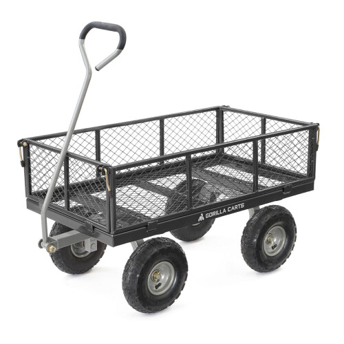 00; GOR800B-COM; 800-lb. Steel Utility Cart - Black