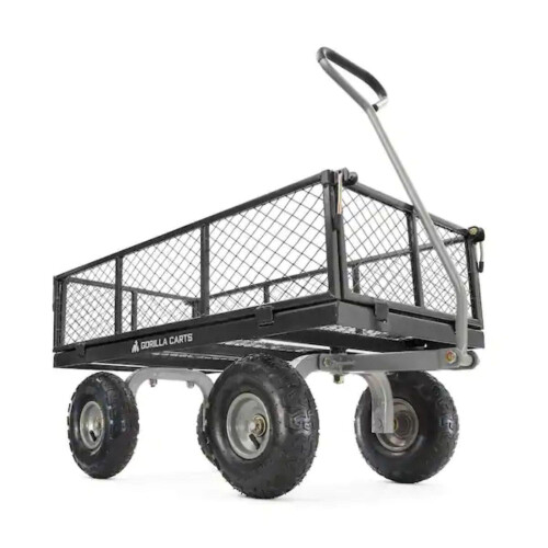 00; GOR800B-COM; 800-lb. Steel Utility Cart - Black 1