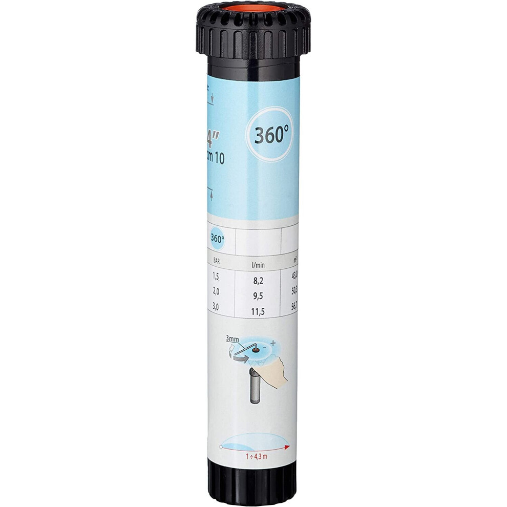 Hidden Pop-Up Sprinkler 360Â 4-Inch 90043Â Claber [Claber]