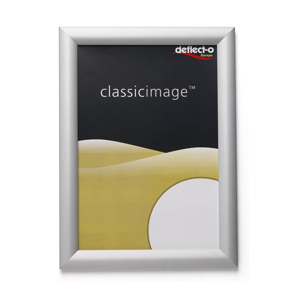Box of 10 A4 Deflecto Snap Frames - 25mm Profile in Silver SFA4S10