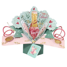 Pop Up Time To Celebrate With Love Greeting Card Suit Any Occasion