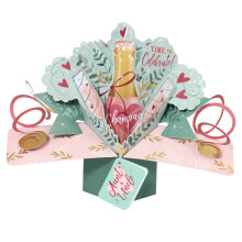 Pop Up Time To Celebrate Aunt & Uncle Greeting Card Suit Any Occasion