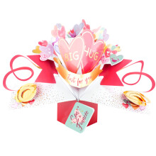 Big Hug Just For You Son & Fiancee Pop Up Card Suit Any Occasion