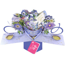 Pop Up Hummingbird & Flowers To My Darling Wife Card Suit Any Occasion