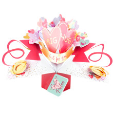 Big Hug Just For You Sister & Partner Pop Up Card Suit Any Occasion