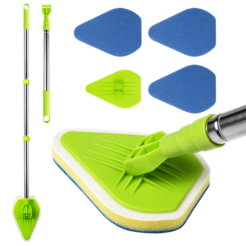 Telescopic Handheld Bathroom Cleaner Mop And Brush