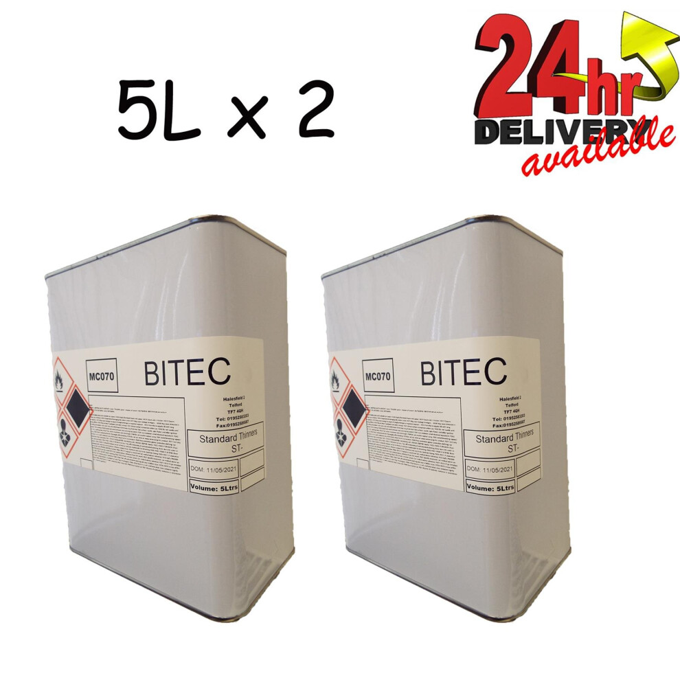 Standard Cellulose Thinners 10 Litres Gun Cleaner Paint Primer 2 X 5L 3871324952545