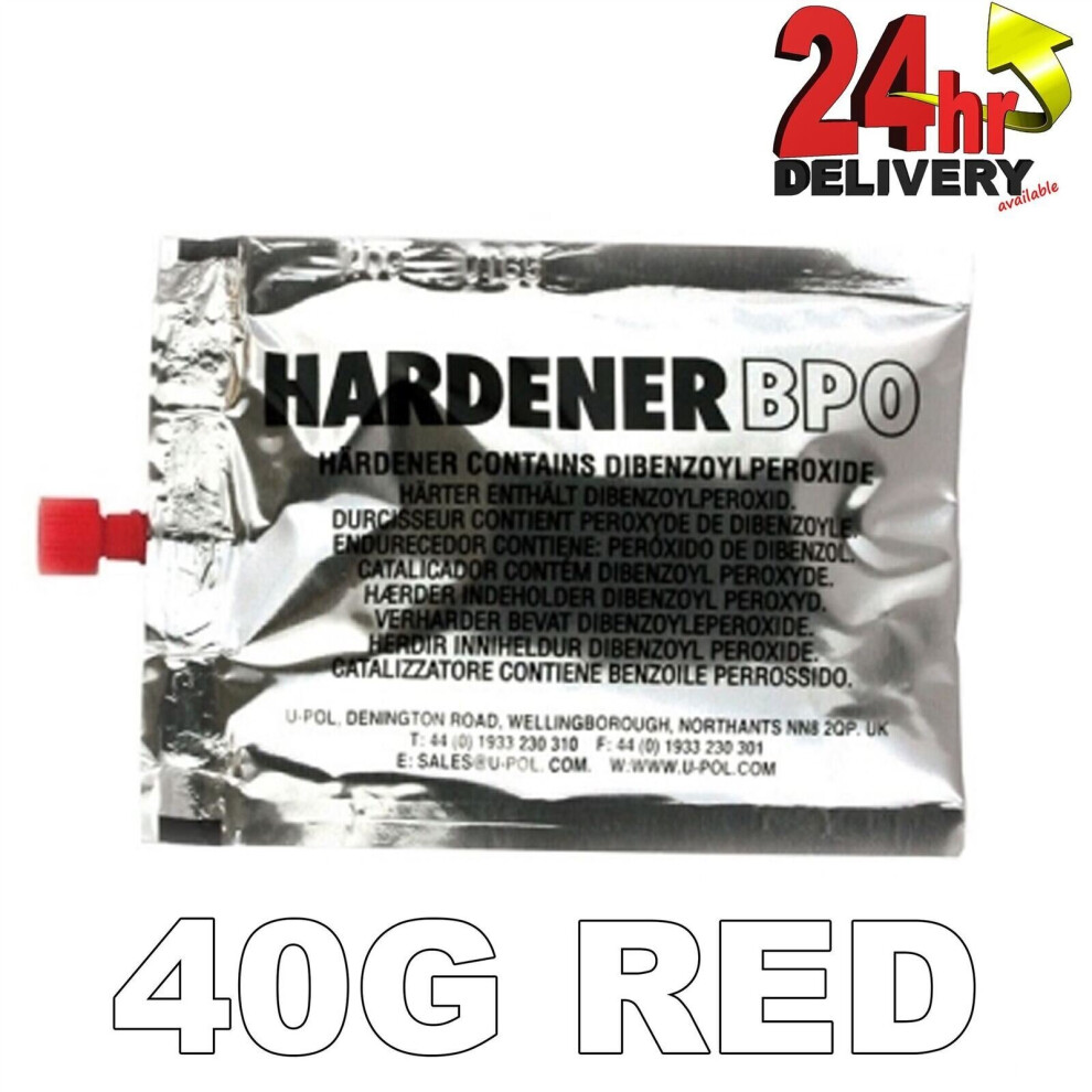 U-Pol Bpo Hardener 40G Sachet For Polyester Body Fillers Upol Red 3870310337854