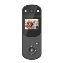 (Black) Handheld Action Camera Mini Digital Dv Camcorder With Back Clip For Outdoor Travel
