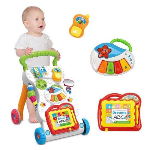 Baby Walker First Steps Activity Multifunction Bouncer Toys Car 2
