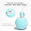 (Blue) Smart Rolling Ball Electric Cat Ball Toy Auto Spin Ball 2