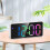 (White) Electronic Digital Alarm Clock Table Snooze Mirror Led Clock For Bedroom 2