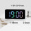 (Black) Electronic Digital Alarm Clock Table Snooze Mirror Led Clock For Bedroom 4