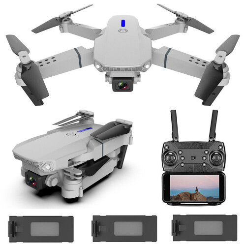Pro RC Drone 4K HD Dual Camera WIFI FPV Quadcopter with 3 Batteries
