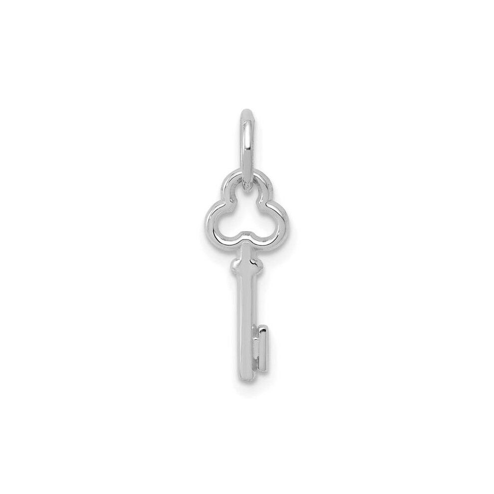 14K White Gold Key Letter I Initial Charm-image-OPC-PB9SNHZ-NEW