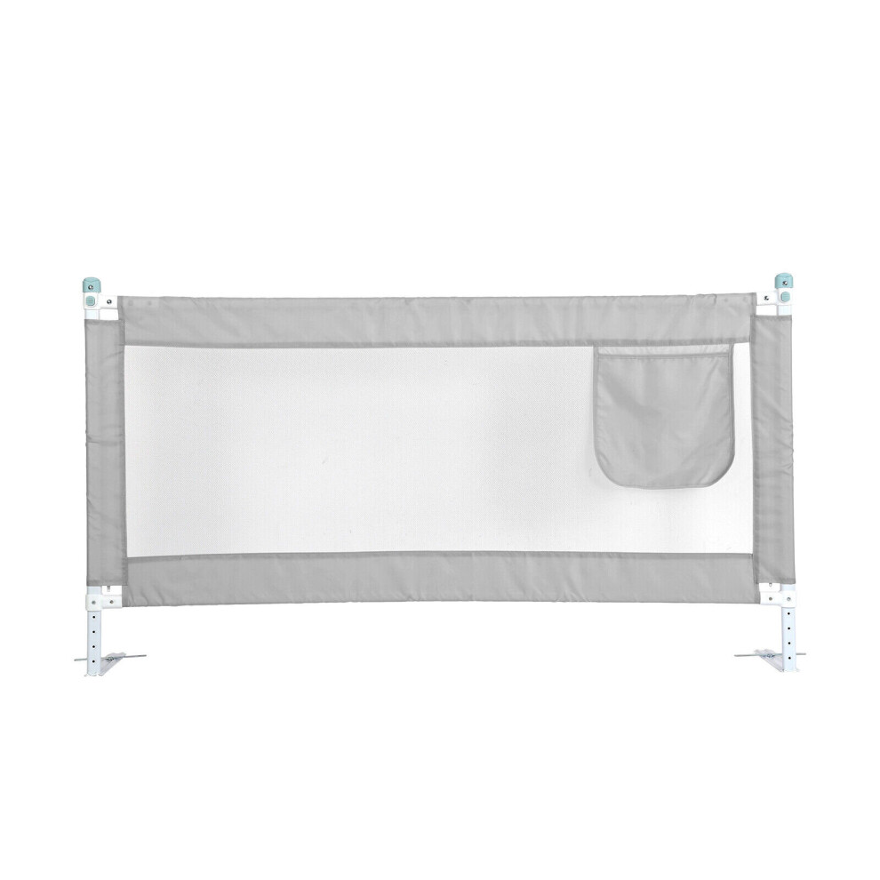 Bed Safety Guards Folding Child Toddler Rail  Protection 150cm Gray