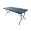 (BLACK) 6FT 1.8M FOLDING PLASTIC TRESTLE TABLE HEAVY DUTY 2