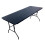 (BLACK) 6FT 1.8M FOLDING PLASTIC TRESTLE TABLE HEAVY DUTY 1