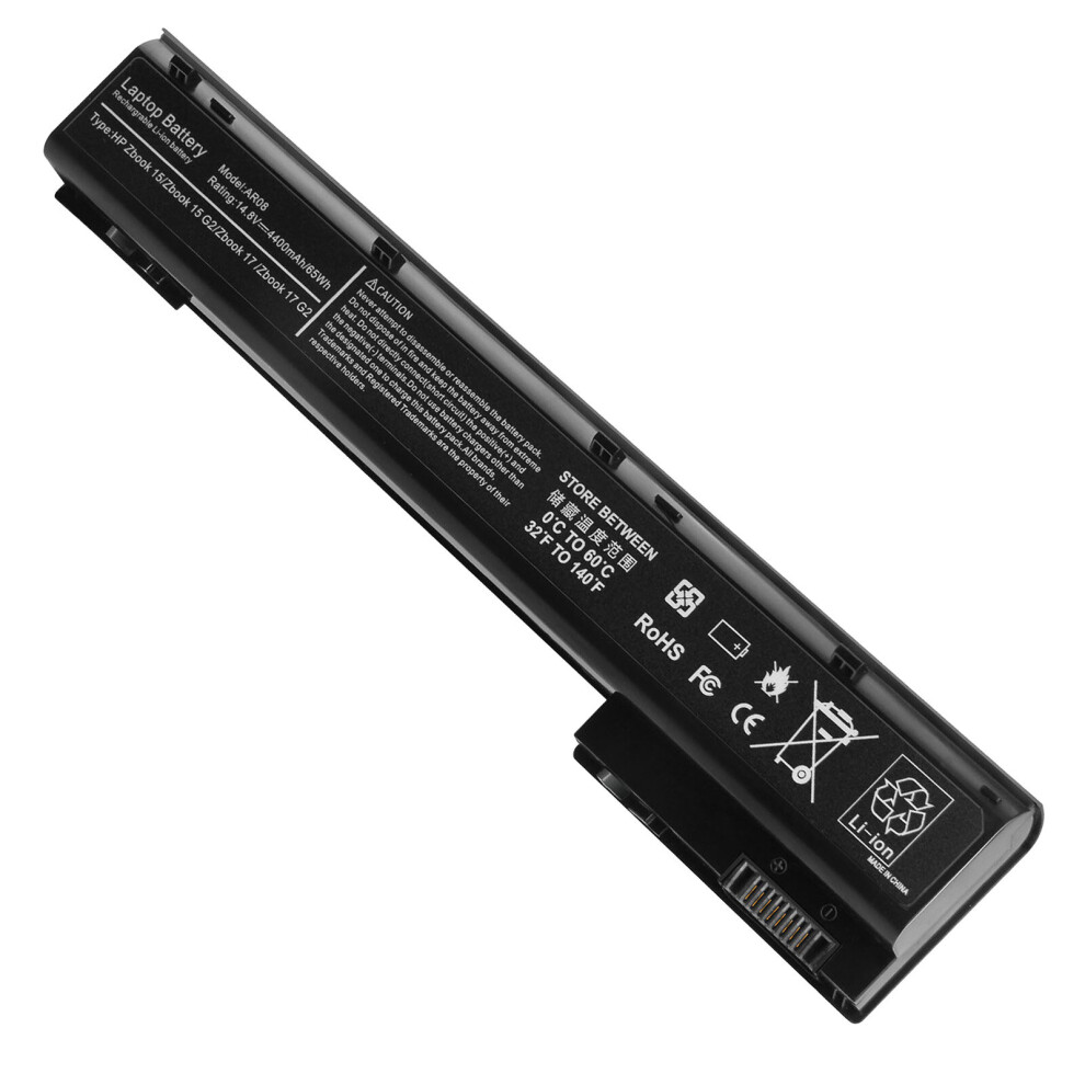 FUTUREBATT Laptop Battery for HP ZBook 15 17 G1 G2 AR08 AR08XL HSTNN-IB4H 707615-141 8 Cells 65Wh