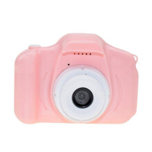 (Pink) Kids Camera Mini Rechargeable Hd Children Digital Video Camera Toy Camera Gifts