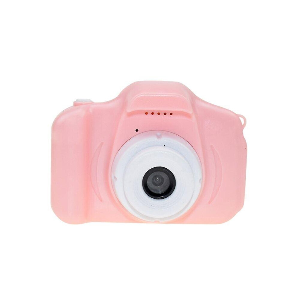 (Pink) Kids Camera Mini Rechargeable Hd Children Digital Video Camera Toy Camera Gifts