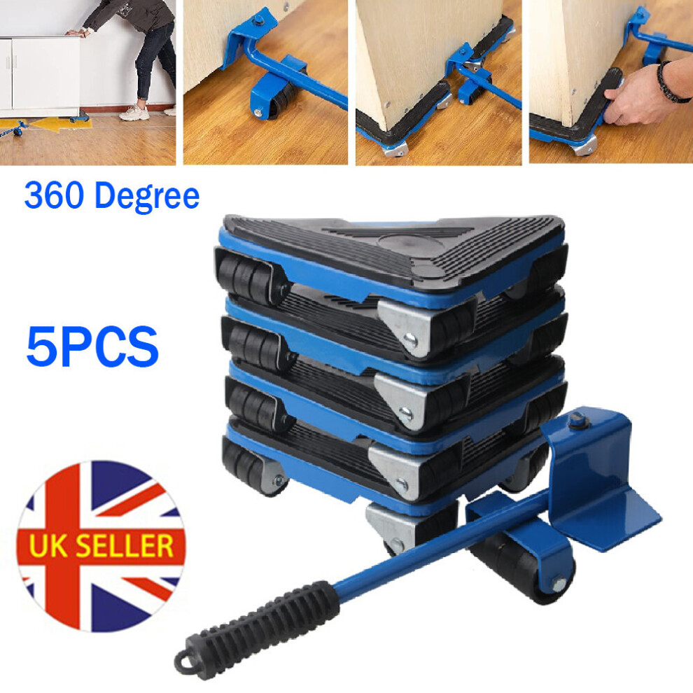 Metal Heavy Furniture Shifter Lifter Wheels Moving Kit Roller Set