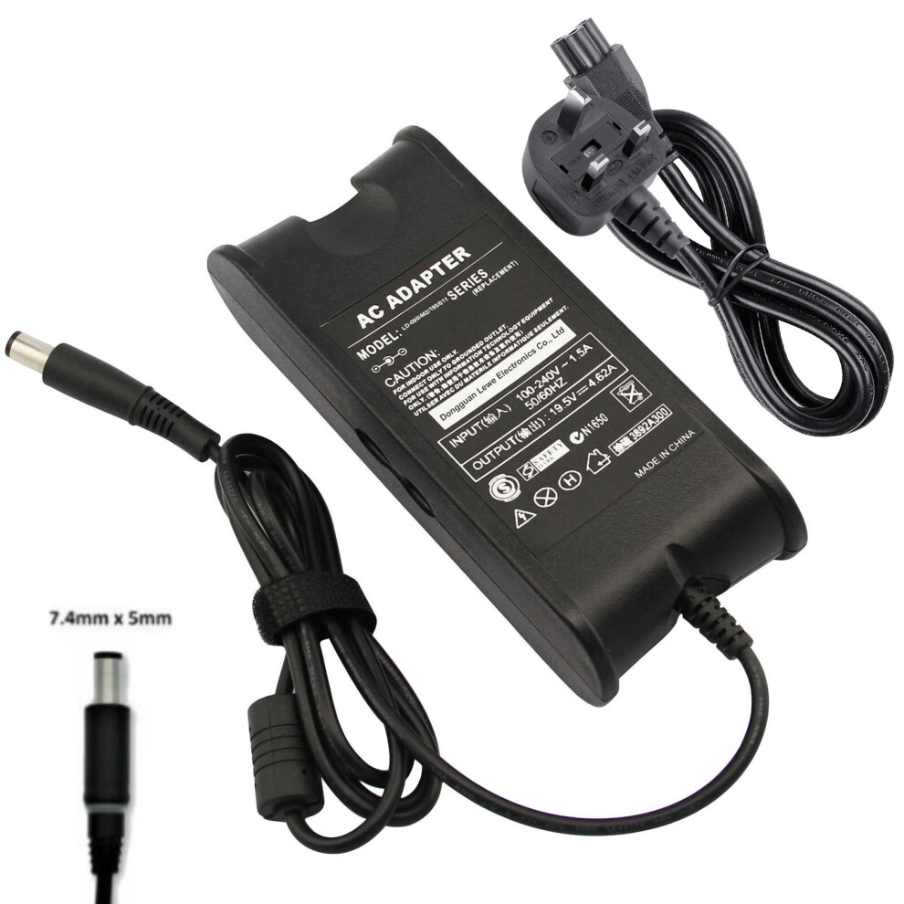 90W 19.5V 4.62A Laptop AC Adapter Charger for Dell PA10 Latitude D620 D630 7.4MM