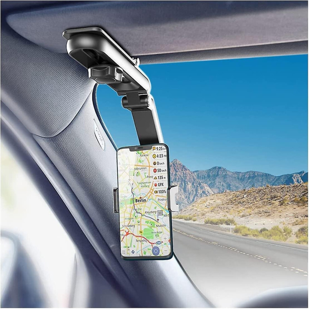 Car Cell Phone Holder Universal Phone Mount Clip Sun Visor Phone Stand 768611117271