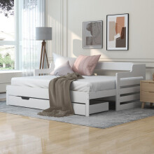 3FT Single Sofa Bed, Daybed, Cabin Bed with Drawer