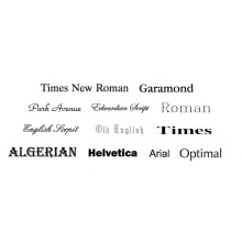 (Optimal) Personalised Custom Engraving Up To 4 Lines Printed Text Stylized - with a Standard EB List of Fonts