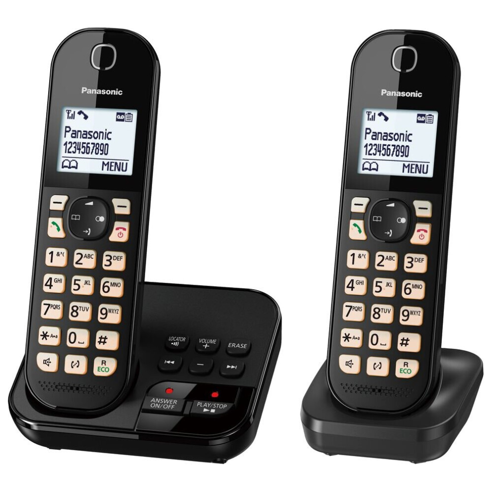 PANASONIC KX-TGC462EB Cordless Phone - Twin Handsets