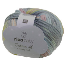 Rico Baby Double Knitting Wool Acrylic Wool Blend Washable Yarn - Berry Blue