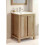 Bathroom Vanity Unit 600mm Sink Wall Mirror Set Oak Effect Classic 4