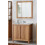 Bathroom Set 800 Vanity Unit + Sink + Wall Mirror Oak Effect Classic 1
