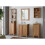 Vanity Unit 600 Bathroom Freestanding Sink Cabinet Oak Effect Classic 6