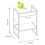 Bathroom 600 Vanity Unit Sink Tall Cabinet Loft Black/Oak Effect Brook 5