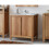 Bathroom Vanity Unit 2 Door 800 Sink Cabinet Oak Effect + Basin Classic 1