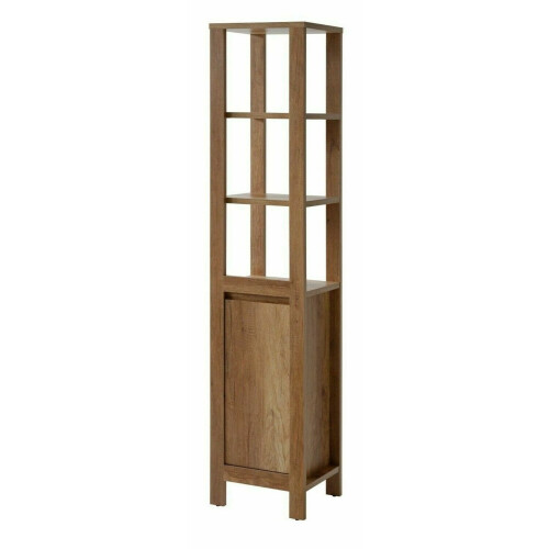 Bathroom Cabinets Set Vanity Unit Basin Tall Shelving Oak Effect Classic 2